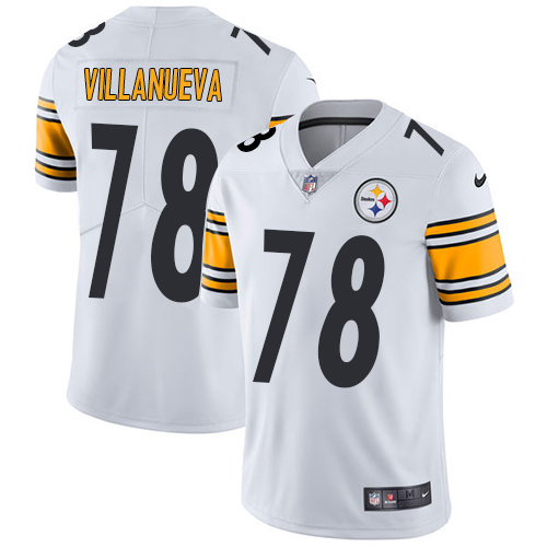 Nike Steelers #78 Alejandro Villanueva White Men's Stitched NFL Vapor Untouchable Limited Jersey - Click Image to Close